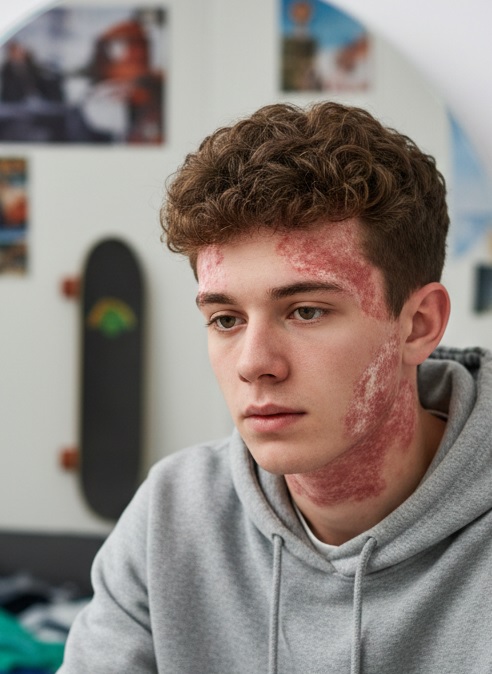 How can i treat psoriasis and rosacea at home